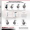 Service Caster 4 Inch Glass Filled Nylon Caster Set with Roller Bearings 2 Swivel 2 Rigid SCC SCC-35S420-GFNR-2-R-2 - alternate 3